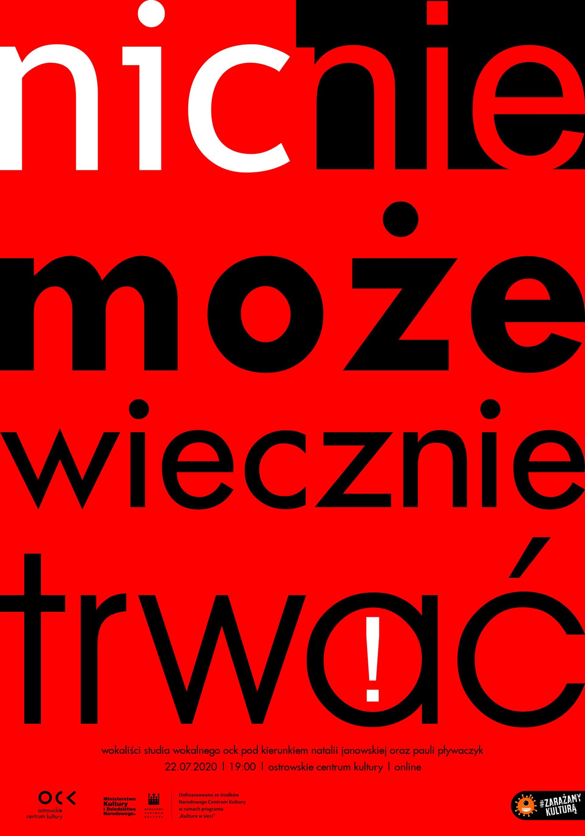 Nic nie może wiecznie trwać | Studio Wokalne