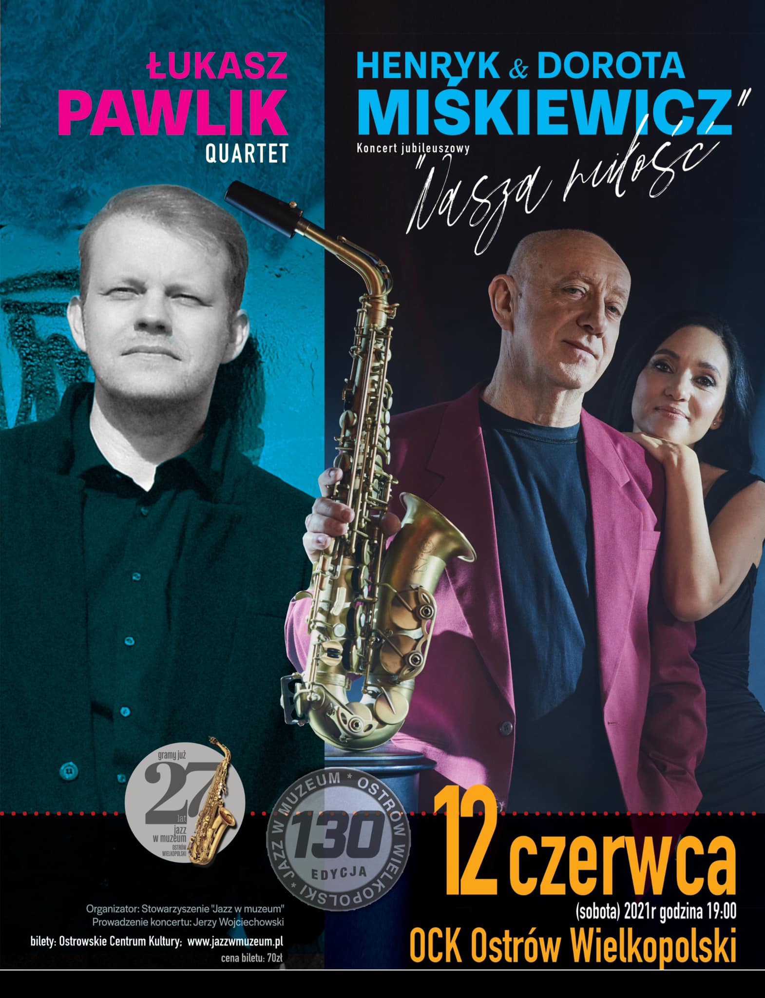 Jazz w muzeum | Łukasz Pawlik Quartet / Henryk Miśkiewicz i Dorota Miśkiewicz