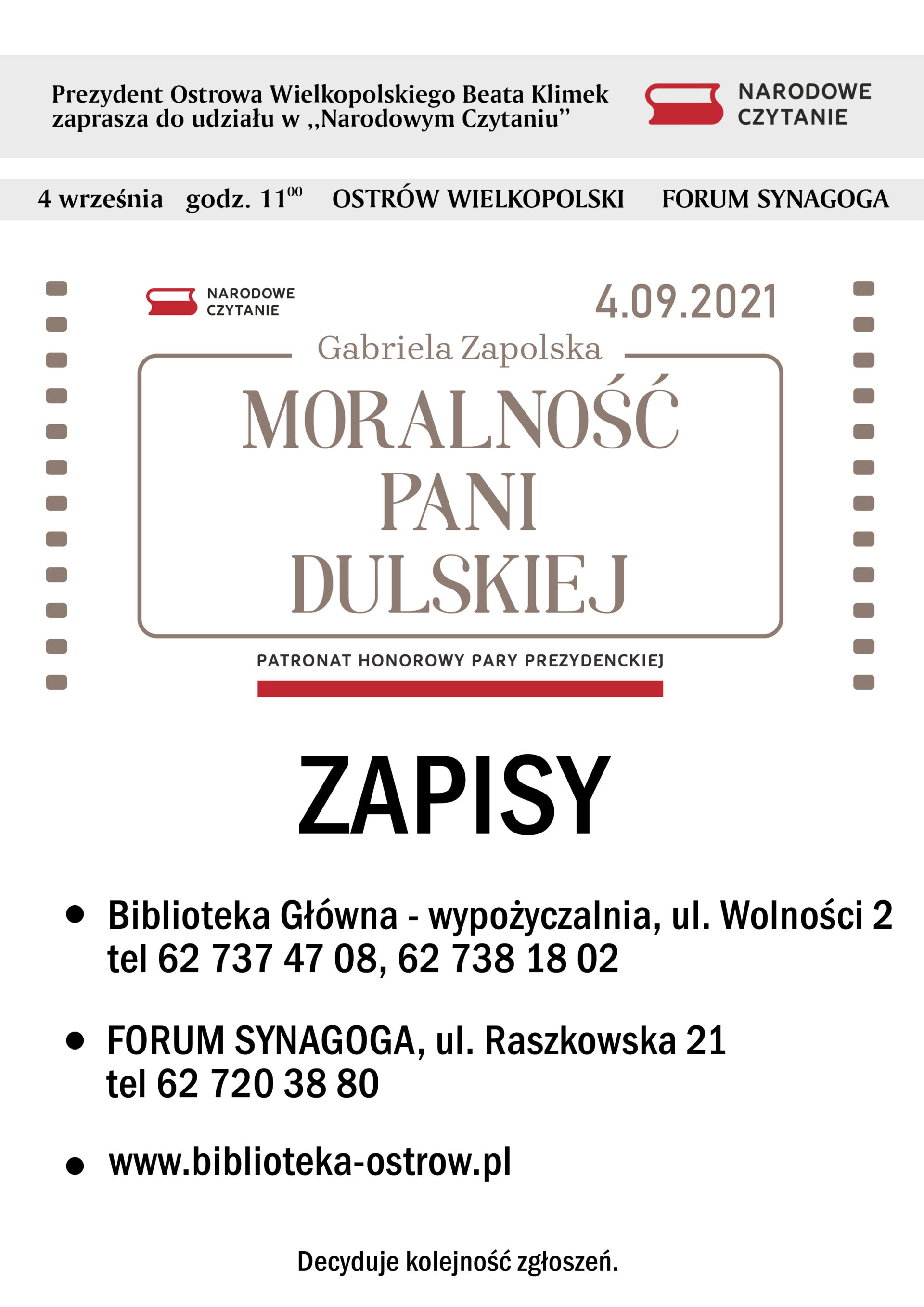 Narodowe czytanie | Moralność Pani Dulskiej