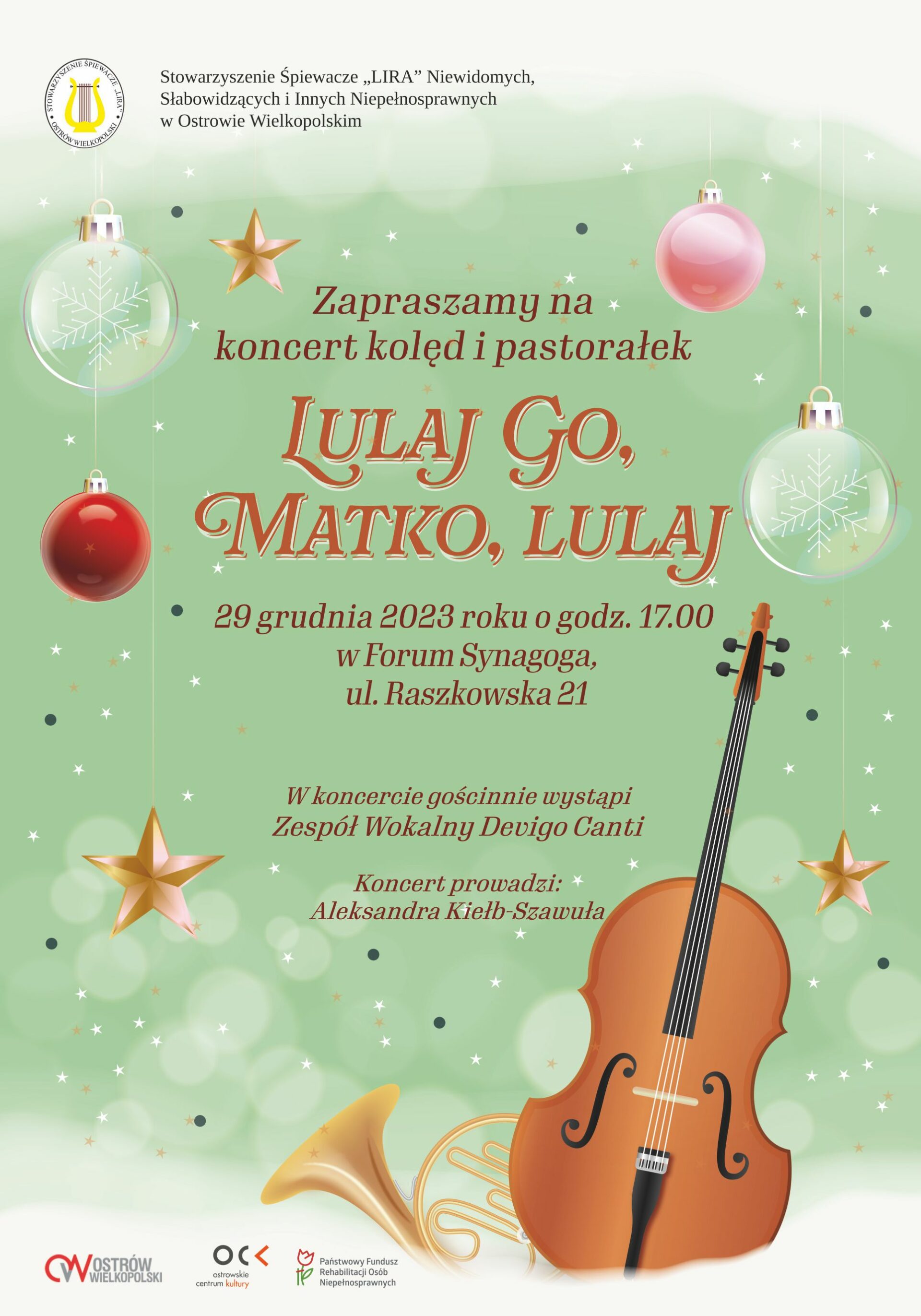 Stowarzyszenie Śpiewacze LIRA | koncert kolęd i pastorałek Lulaj Go, Matko, lulaj