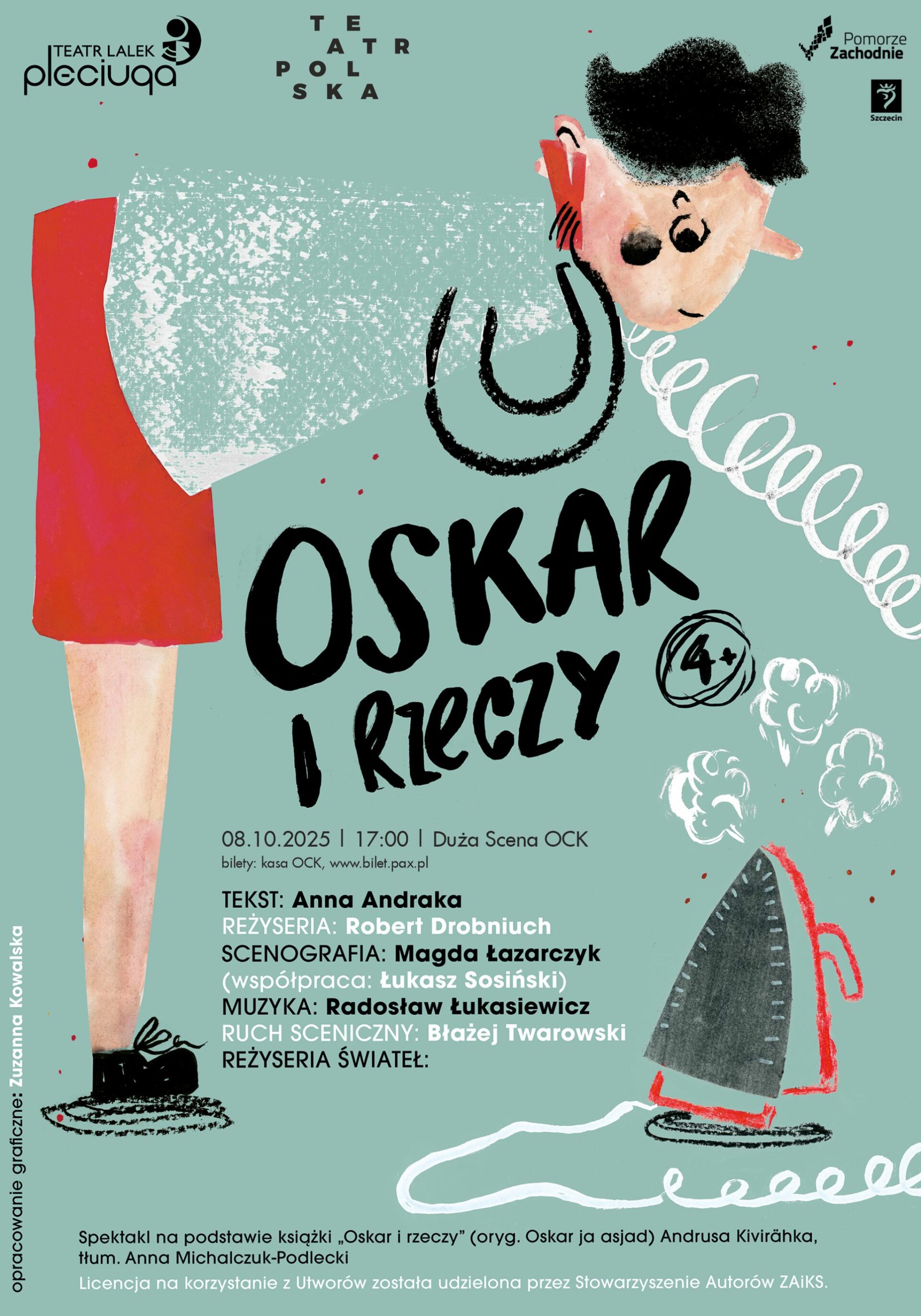Teatr Polska | Oskar i rzeczy | Teatr Lalek „Pleciuga” w Szczecinie